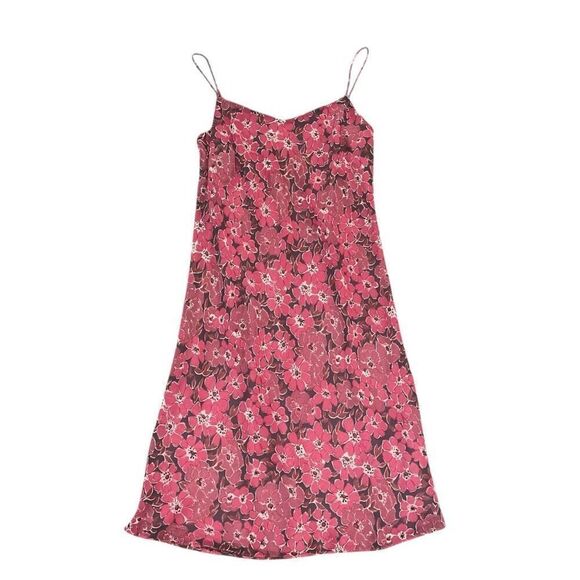 ANN TAYLOR LOFT Floral Print Spaghetti Strap Dress Size 4P - Picture 1 of 8